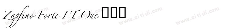 Zapfino Forte LT One字体转换